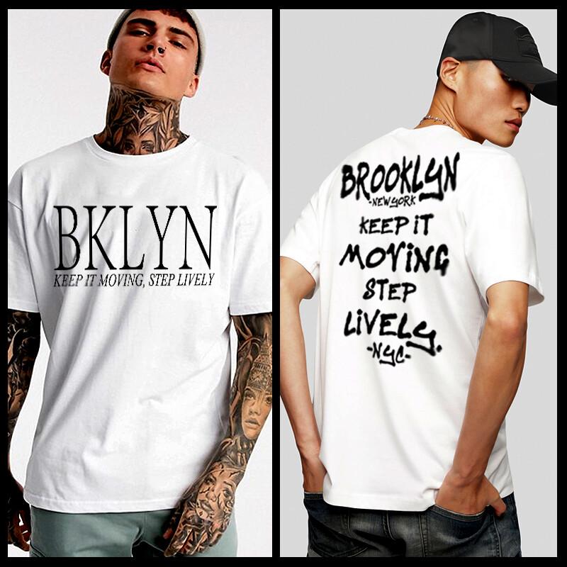 

Brooklyn New York T-Shirt NYC East NY do or die 90s hip hop Step lively NY tee M