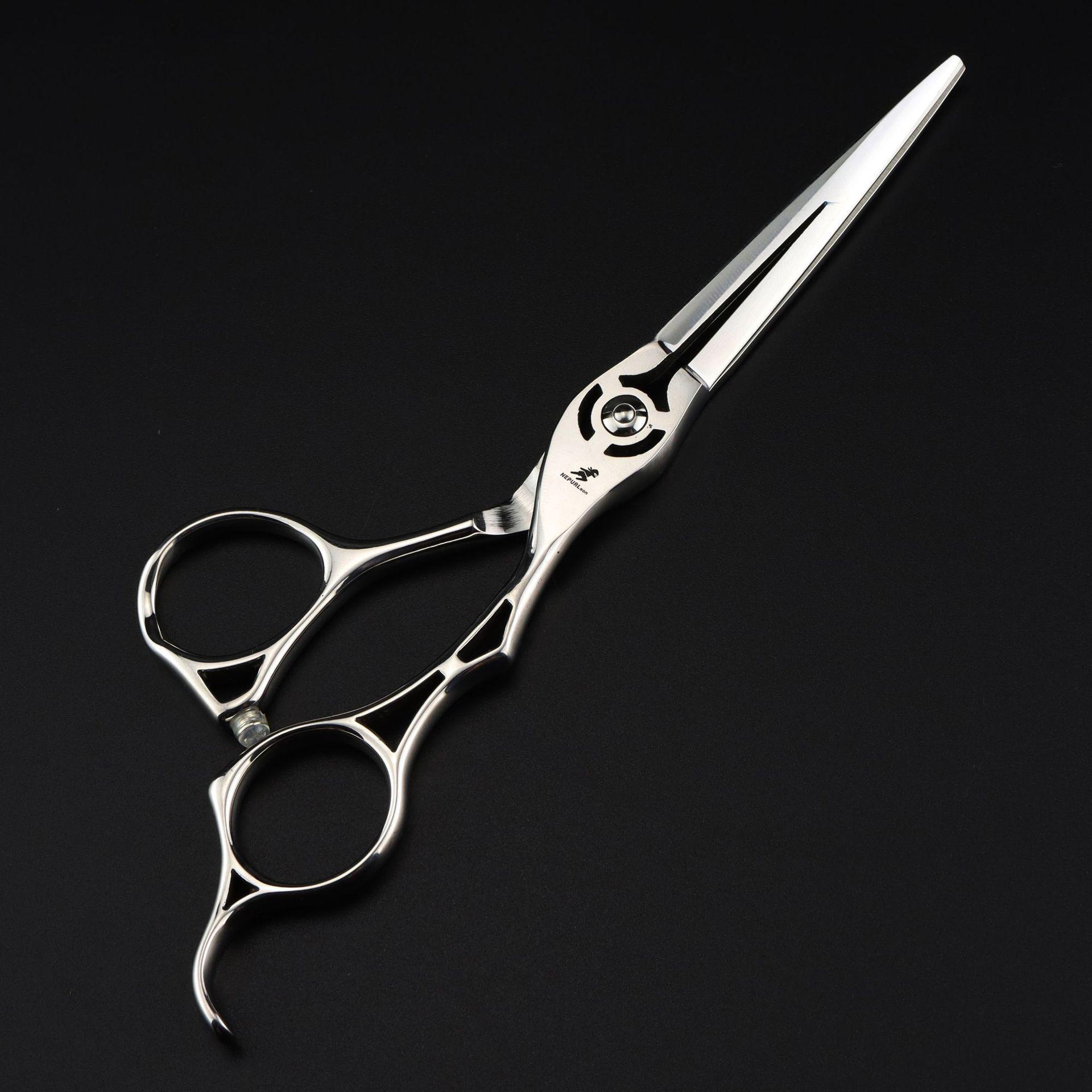 6 Hollow Handle Hairdressing & Thinning Barber Scissors