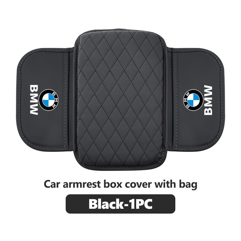 Leather Car Elbow Support Storage Box Armrest Cushion With Pocket For BMW M Performance E36 E46 E60 E90 E91 E92 E93 F30 F20