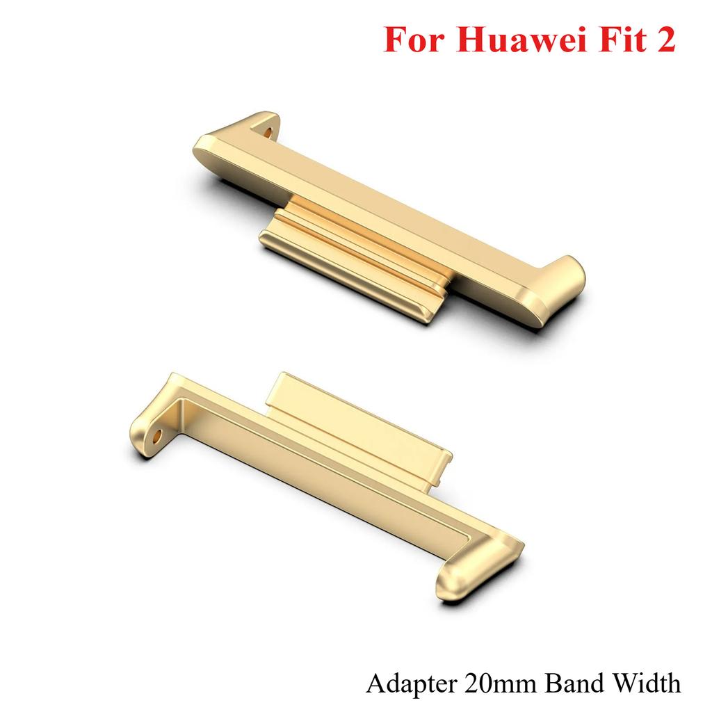 1Pair Adapter For Huawei Watch Fit 3 Strap 20mm Smartwatch 316L Stainless Steel Connector Accessories for Huawei fit2/1 band