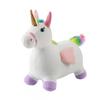 Inflatable Jumping Horse Toy Kids 4-6 Years Music Play Ride-On Animal Bouncer With Thick Plush Cover