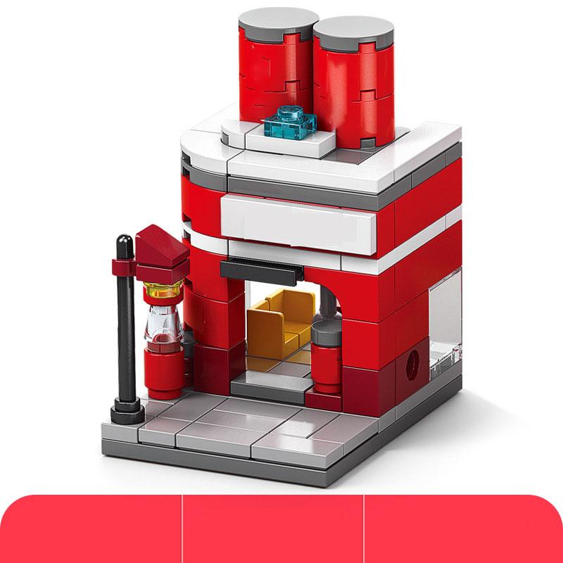 Seria Variety Street View DIY Małe elementy konstrukcyjne klocki puzzle dla dzieci prezent