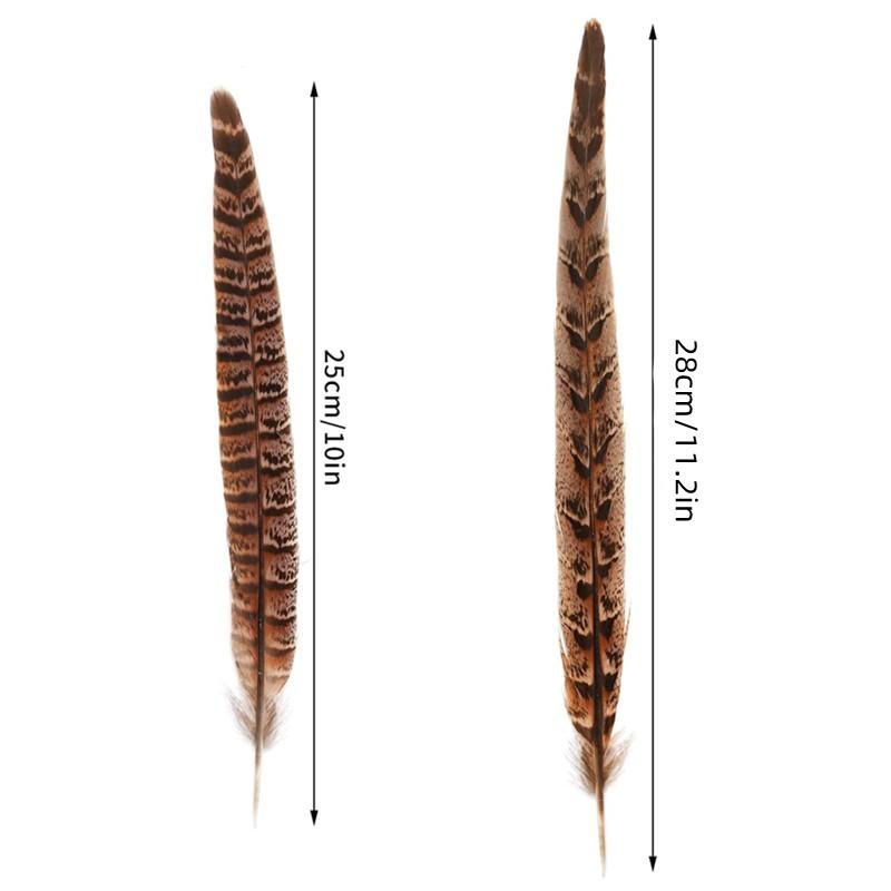 10Pcs Pheasant Tail Feathers Table Decoration Crafts Supplies Plumas DIY Dream Catcher for Wedding Carnival Accessories Material