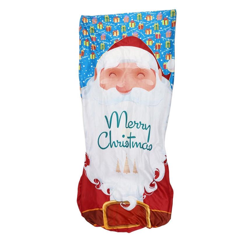 Non Slip Christmas Dining Room Chair Covers Stretchy Washable Xmas Printed Chair Slipcover Protector for Holiday Party Decor