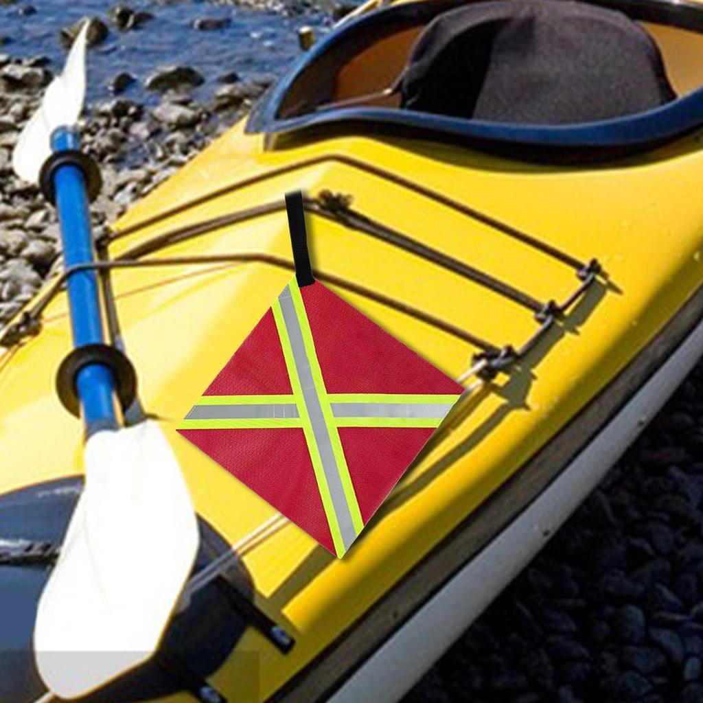 Truck Cargo Red Flag - Kayak Truck Trailer Flag, High Visibility Reflective Waterproof Abrasion Resistant Accessories