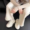 Thick-soled big-headed board shoes increase the height of small autumn and winter new velvet bread shoes muffin casual dad shoes women