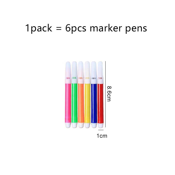 1~5pack Drawing Pen Crayon Marker Ball-point Pen Multiple Colors Suitable for Paper Non-woven Canvas Painting School Supply TMZ