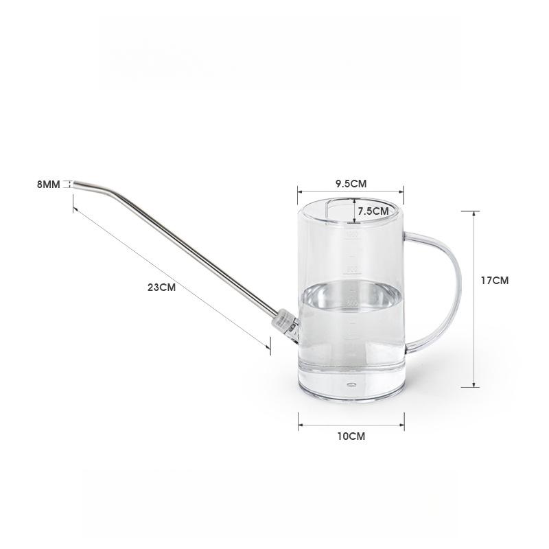 

Long Spout Watering Can with Gardening Shovel Set Garden Irrigation Spraying Pot for Indoor Outdoor Plants Flower OfficL 1.5L прозрачный