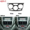 3PCS Carbon Fiber Center Control A/C Trim Cover For Subaru Forester 2009-2013