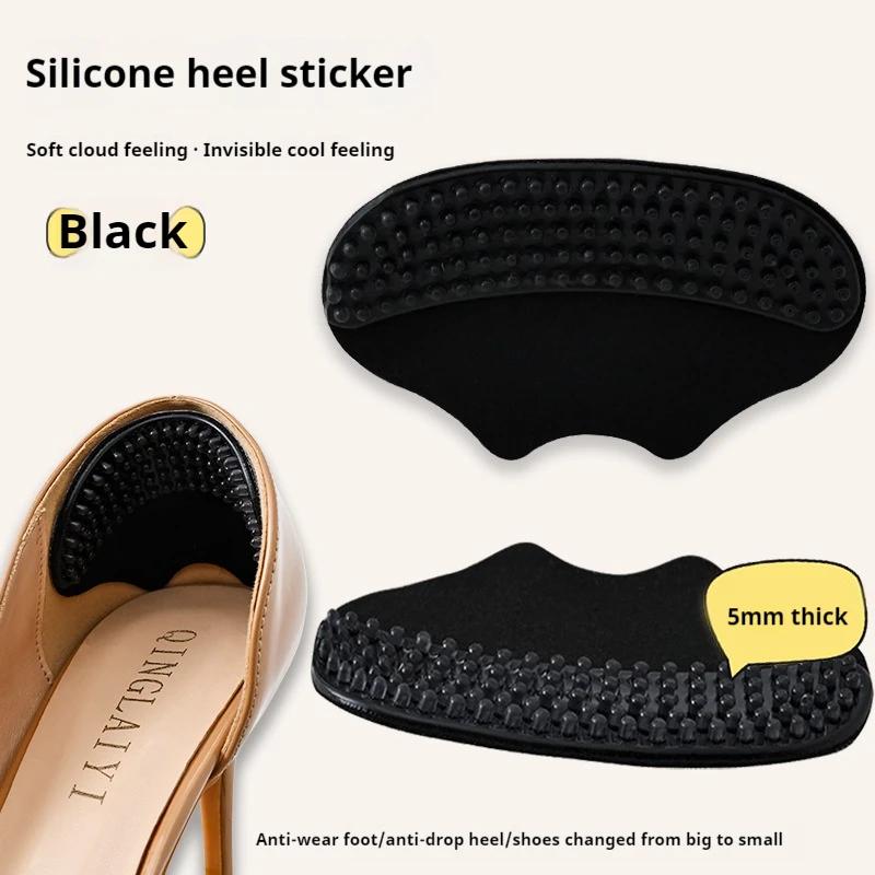 Наклейка на каблуки Задники для обуви Регулировка размера Клейкий силиконовый протектор для пяток Стельки Нескользящие накладки для обуви Облегчение боли Уход за ногами Вставка
