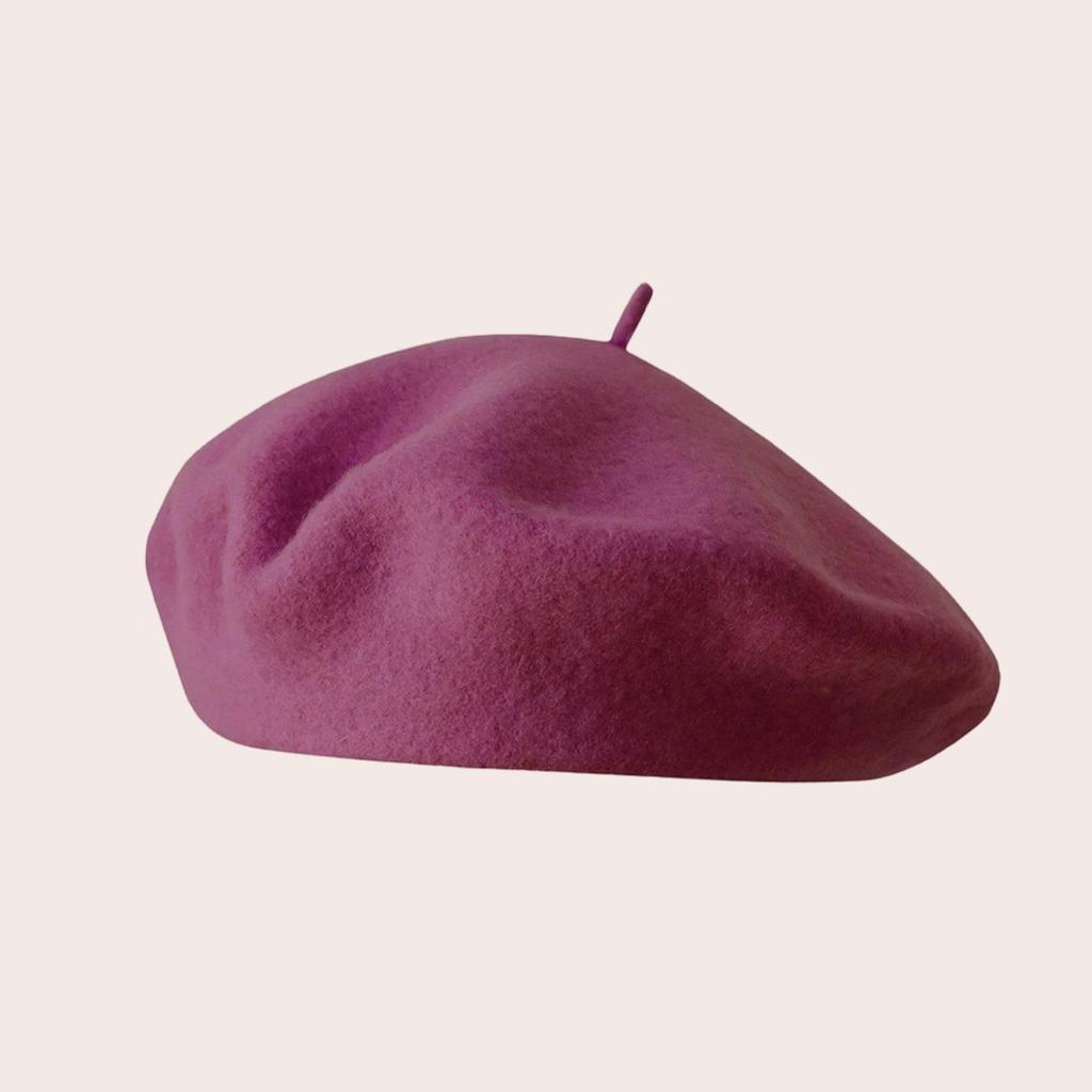 Autumn & Winter Wool Beret: Thick, Fashionable, Versatile & Warm