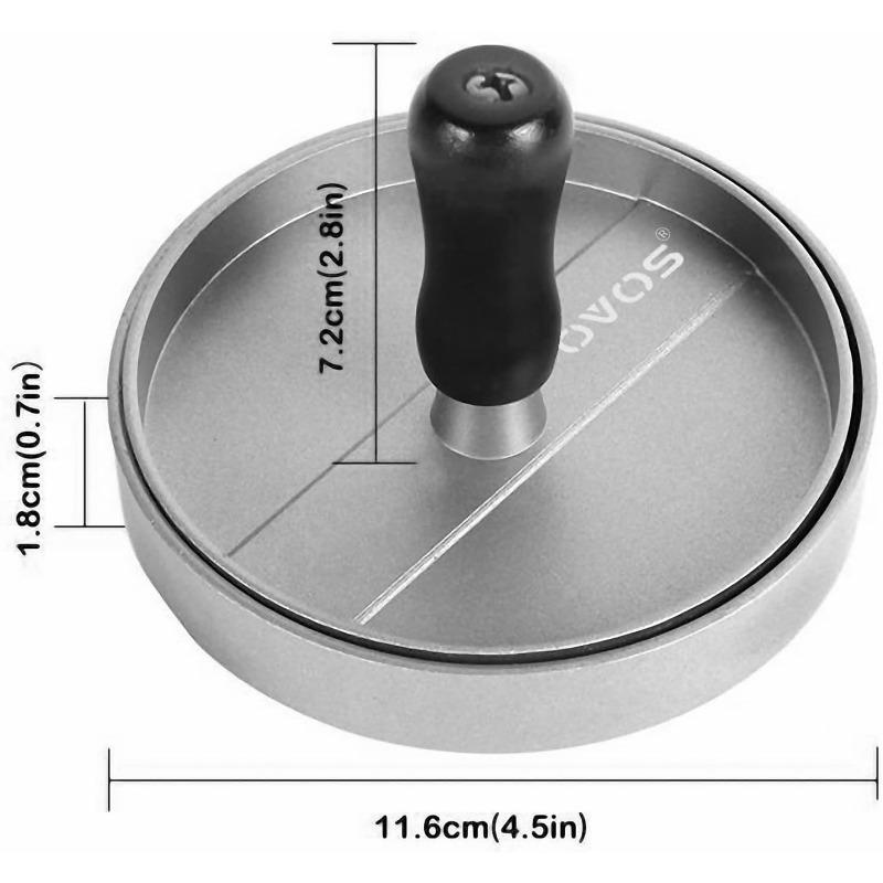 Hamburger Patty Press Stainless Steel with Waxed Paper Non-Stick Stuffed Hamburger Patty Beef Patty Press Kitchen Accessories