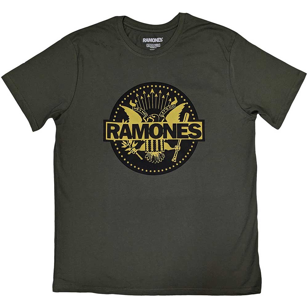 Ramones TShirt Gold Seal OFFICIAL NEW XL