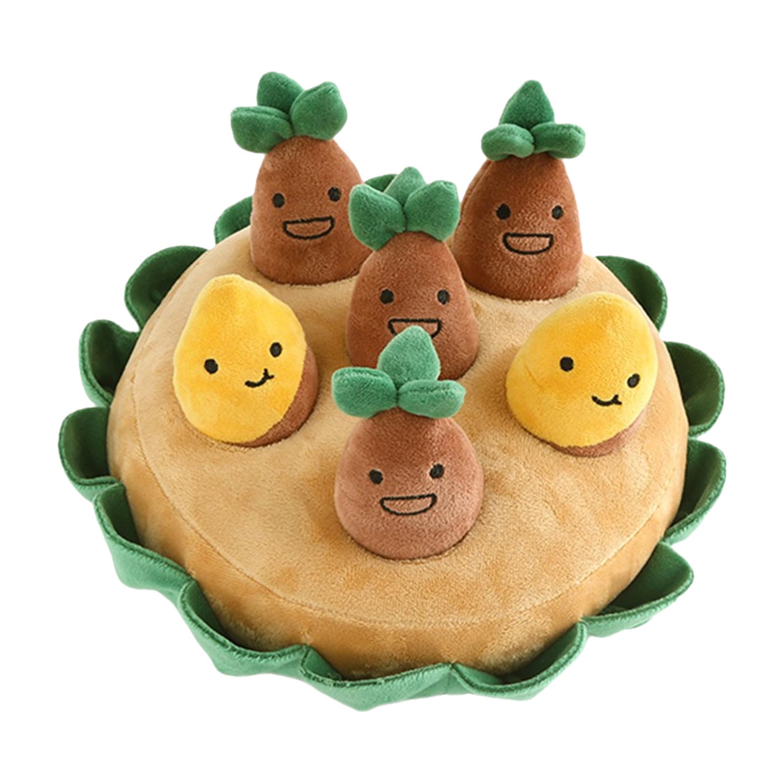 Pet Dog Toy Potato Plush Toy Vegetable Chew Toy for Dog Snuffle Mat for Dogs for Cat Durable Chew Puppy Toy Dogs Accesso 1