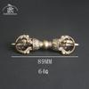 Vintage Copper Vajra Pestle Feng Shui Ornament Religious Collection Buddha Instrument Home Decorations Antique Brass Desk Decors