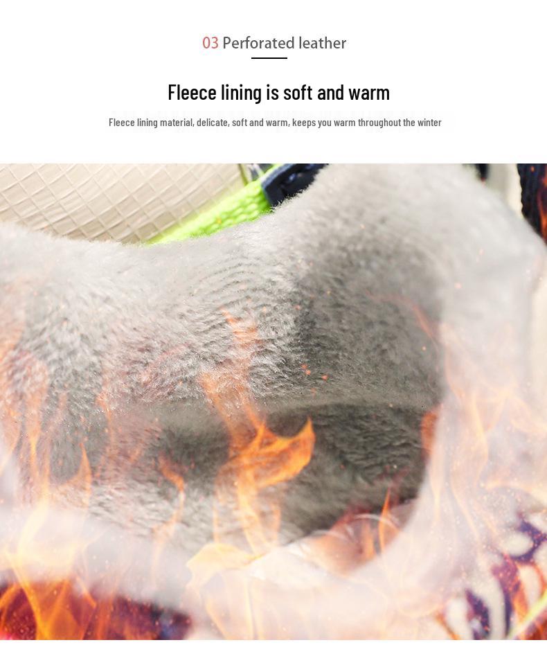 Boys' Winter 2024 Running Shoes: Soft Sole, Velvet-Lined, Casual Sneakers for Big Kids