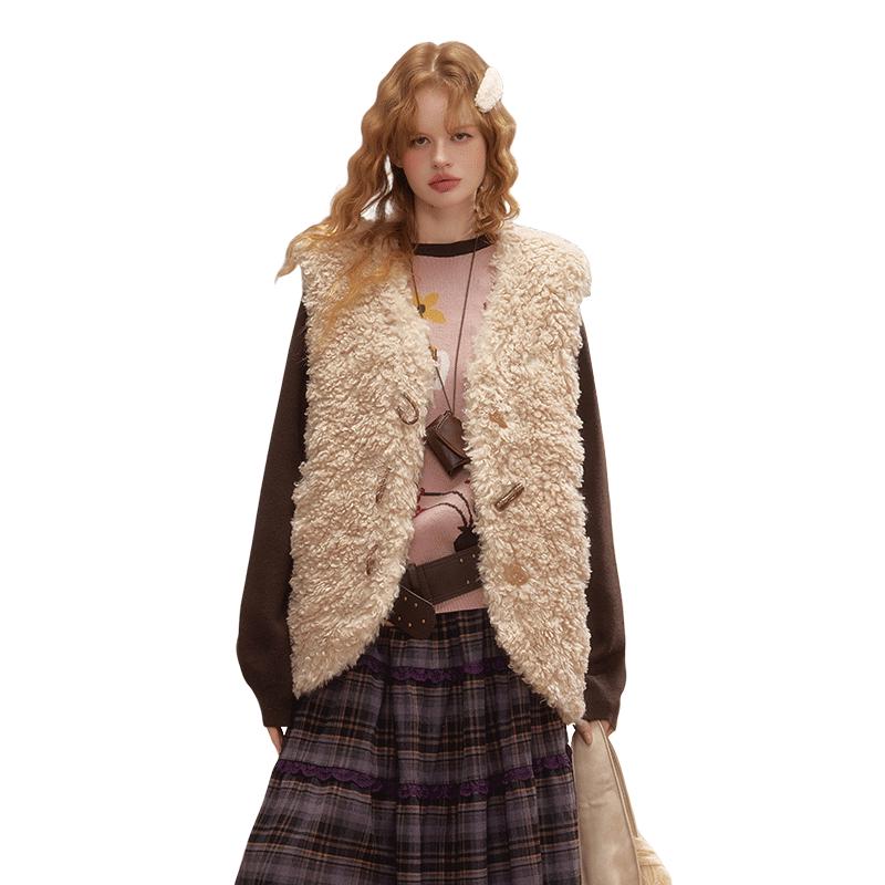 

UNIFREE French Vintage Warm Lambswool Vest L