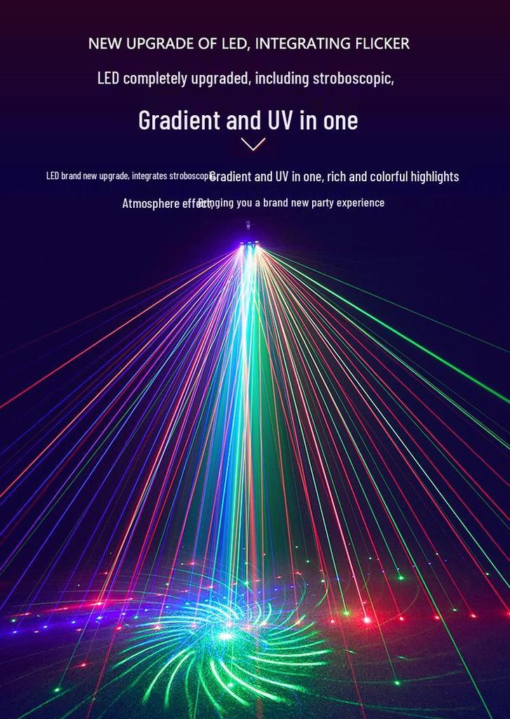 21-Eye Stage & KTV Atmosphere Lights: Colorful Flash & Laser Display
