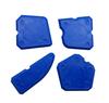 4pcs Caulking Tool Kit Professional Red Silicone Sealant Trowel and Sealant Scraper for a Perfect Finish