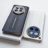 Ultiem Ontwerp Leer Gegalvaniseerd Gouden Frame Middenas Dubbele Scharnier Hoesje Voor Oppo Find N6 Lens Camera Beschermhoes