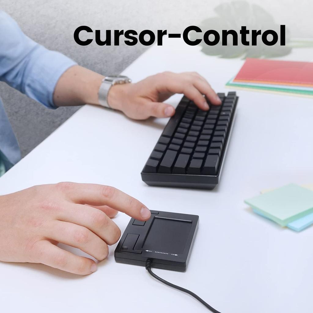 Perix PERIPAD-501 II Wired Trackpad Touchpad, USB Connection, Compact, Windows Compatible, Multi-Gesture Touch, Professional Use, 86x75x11mm