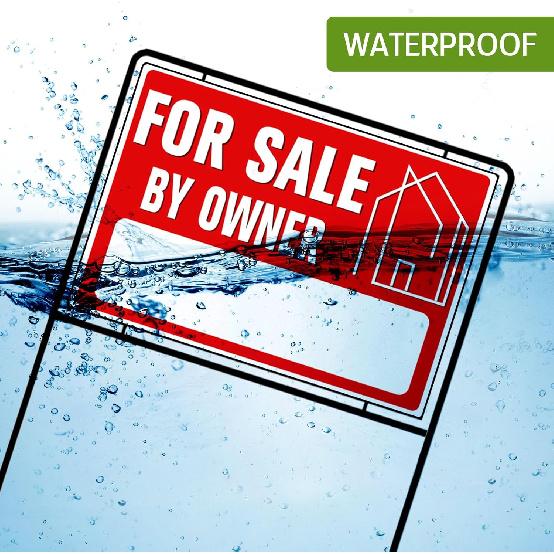 For Sale By Owner Yard Sign with Stakes, 30 inches High, Double-Sided Printing, For Sale By Owner Signs for Real Estate, Yard Sign for Home House