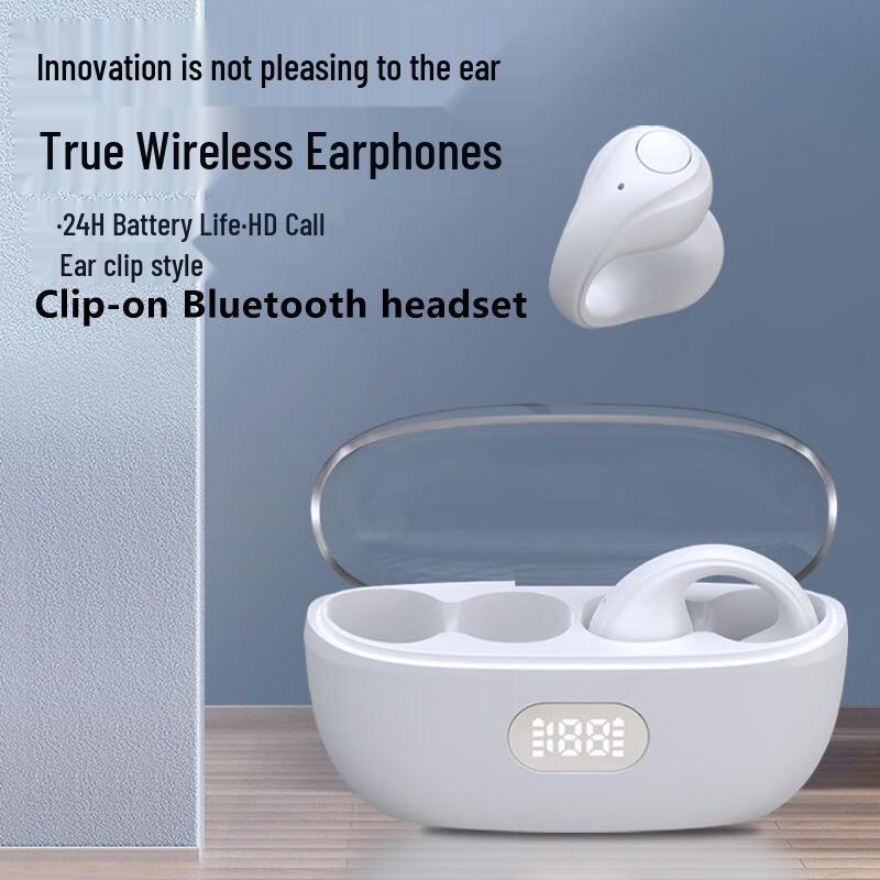 SMEBERT A8 Clip-on Wireless Earbuds