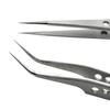 5Pcs Electronics Industrial Tweezers Anti-static ESD Curved Straight Tip Precision Stainless Steel Forceps Phone Repair