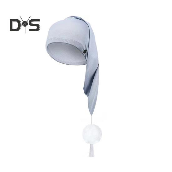 Unisex-Schlafmütze mit Bommel, verstellbar, einfarbig, elastisches Design, Thermomütze für kaltes Wetter, Herbst- und Wintermütze