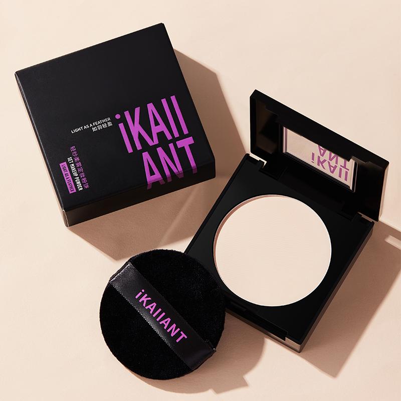 Lightweight&Mattifying Powder Cake Oil-Control Soft-Focus Look Pressed Powder Fine Powder Long-Wear