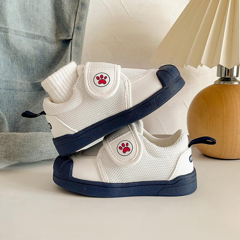 

2025 spring and autumn new kindergarten shoes indoor shoes boys soft sole non-slip girl baby white shoes children s sports shoes 25 синий