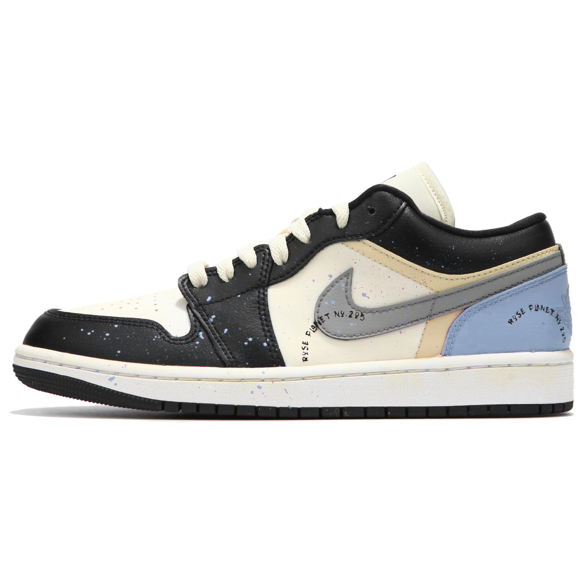 Jordan Air Jordan 1 Low top Vintage Basketball Shoes Women s Black Blue DC0774-101(Team24-) 43