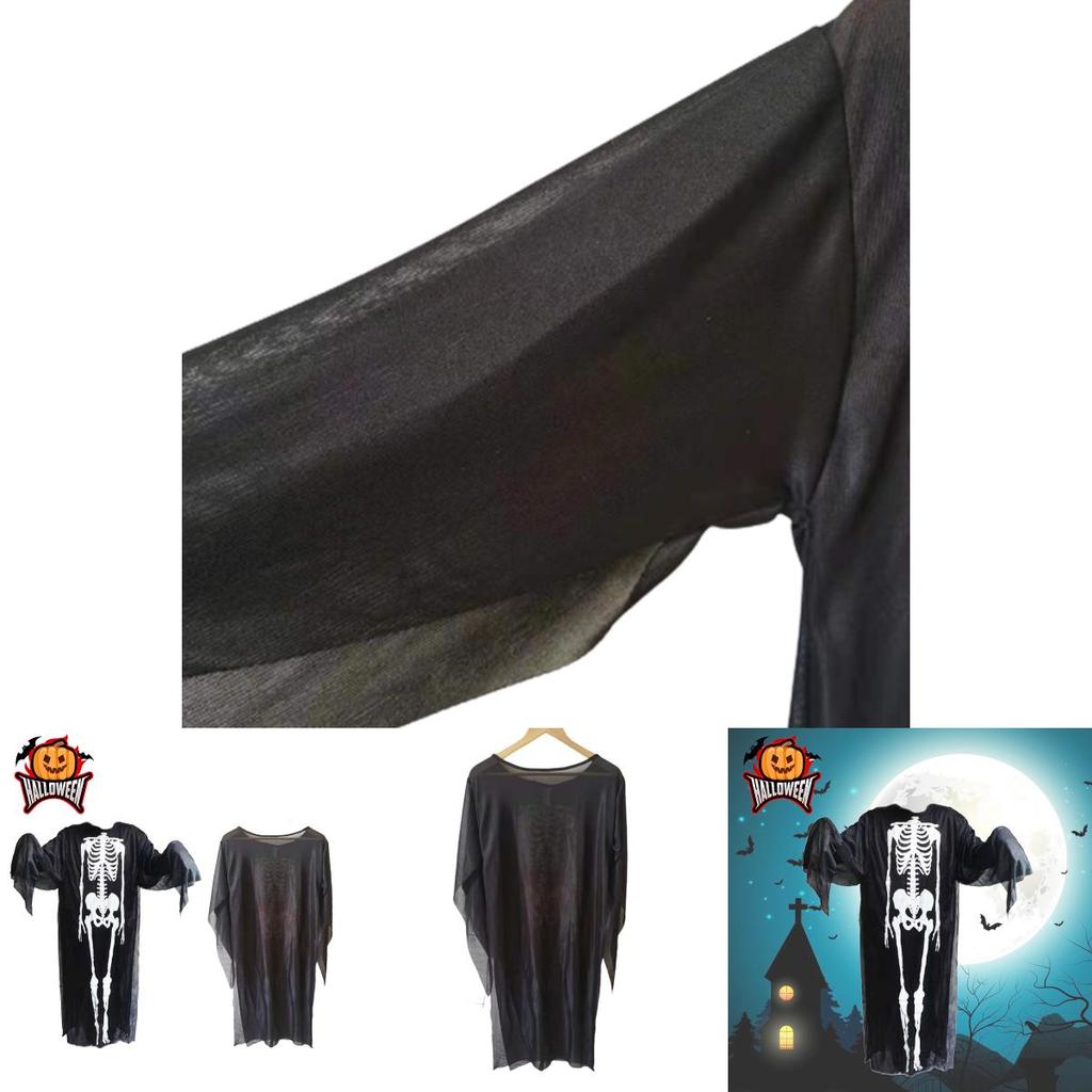 Halloween Skelet Spøgelse Kostume Cosplay Kostume Til Voksne Og Børn