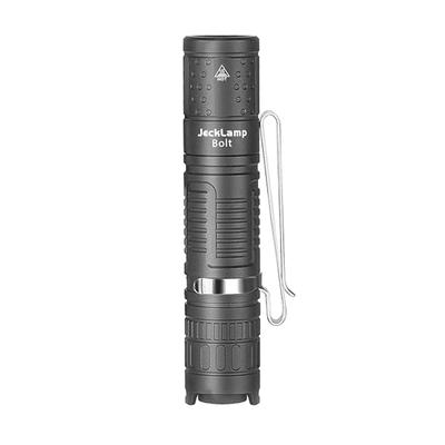 JeckLamp LED Tactical 1100 5 920mAh with SOS Compact Light, Lumens, Modes, USB-C Rechargeable, Battery, Waterproof, Beacon, (Gray)