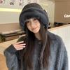 New Cute Plush Hat Women's Winter Plush Thickened Warm Lei Feng Hat Windproof Ear Protector Head Hat