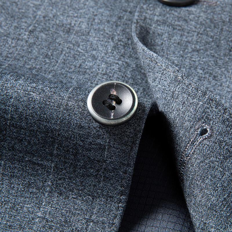 MONTAGUT Men's Plaid Business Casual Suit Jacket