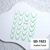 Waterproof Solid Color & Gradient French Nail Stickers - Durable & Stylish for DIY Manicures