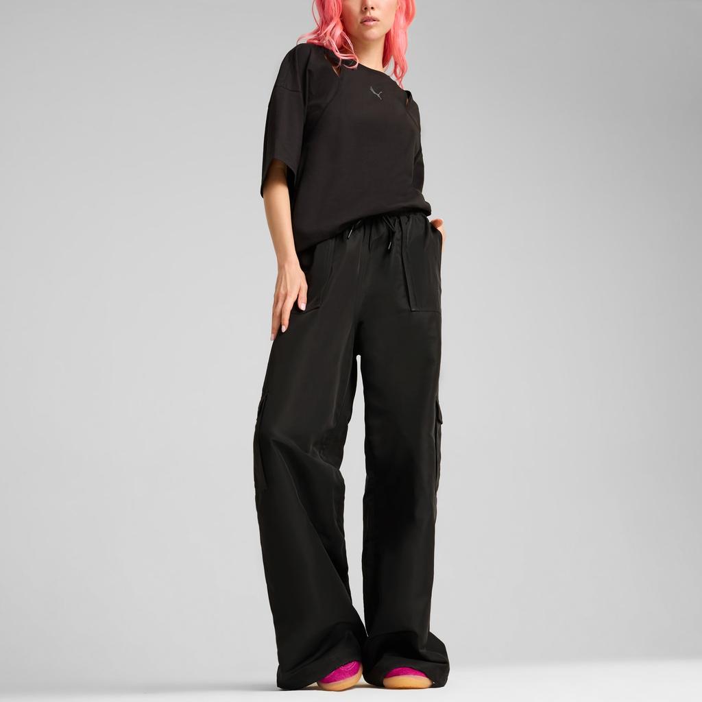 Puma Dare To FW24 Midnight Mo Fashion Loose Comfortable Casual Pants Women pants Black 630923-01