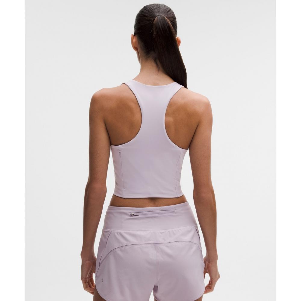 Lululemon Swift Speed Cropped Tank Top  B C Cup Faint Lavender