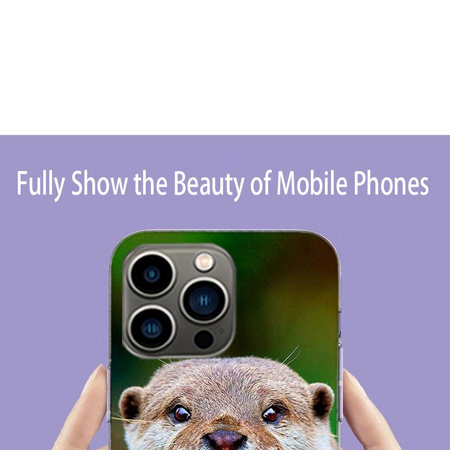 Lovely Otter Who Loves Clean Food Phone Case For Apple Iphone 16E 16 17 Pro Max Air 15 Pro 14 Plus 12 13 Mini Cover Cute