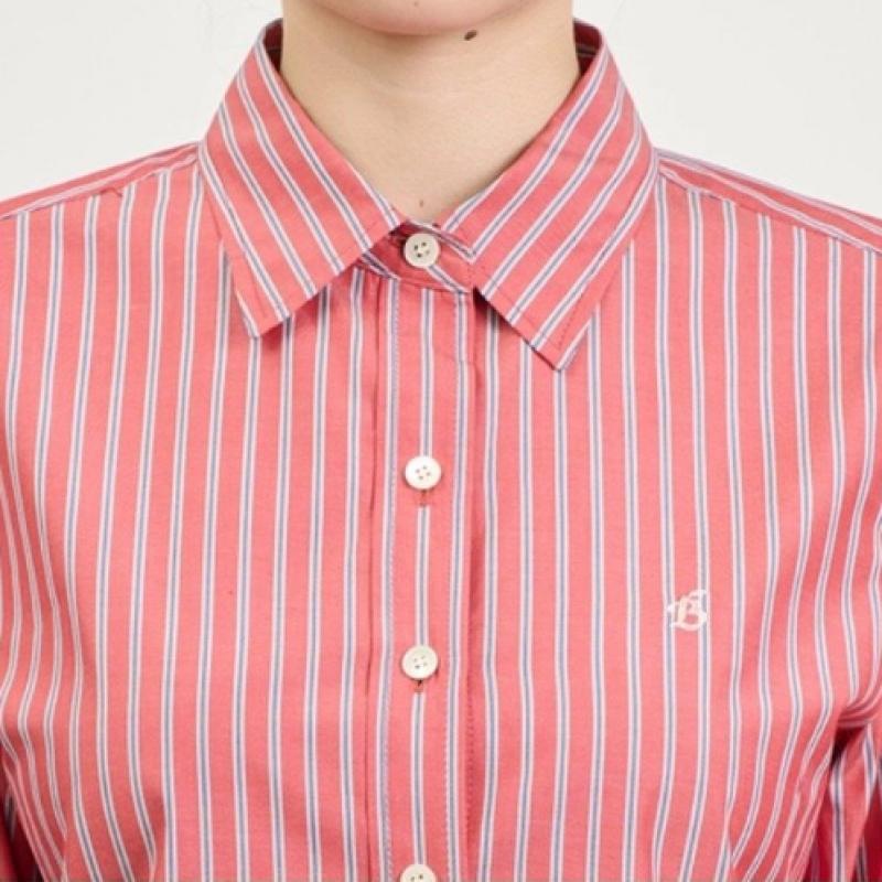 BCBG Logo Embroidery Stripe Shirt B5s1b406