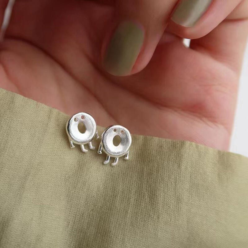 Surgical Simple Silver Krugi Earring Ball Earrings S925 Women