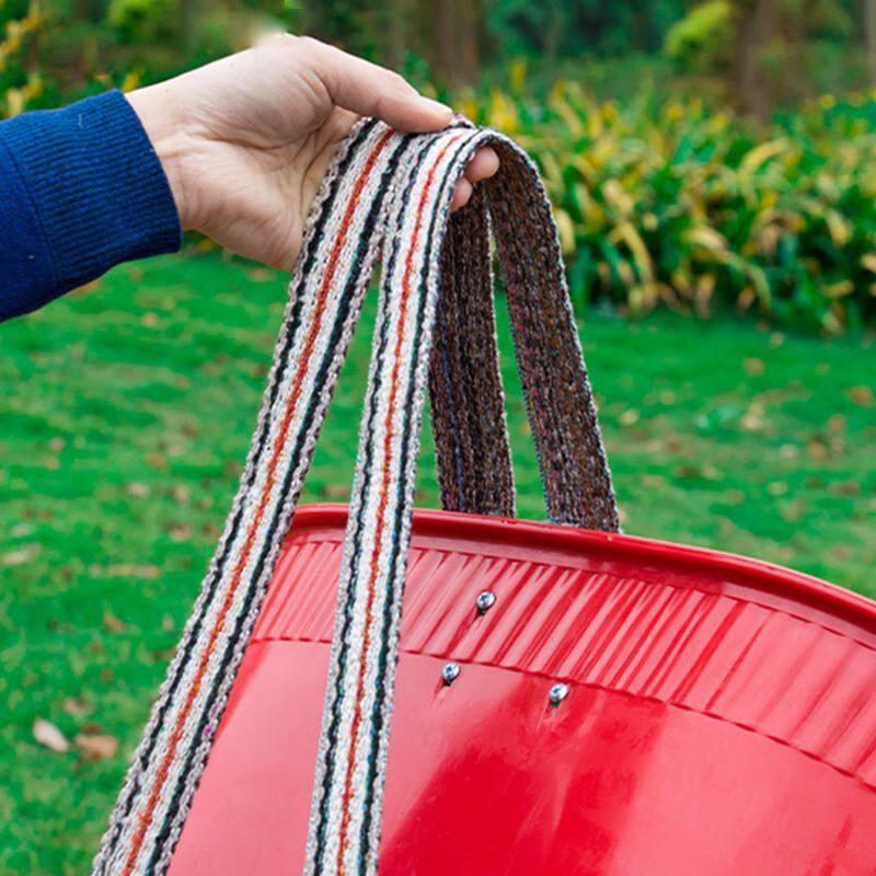 KESSZAL Plastic Imitation Bamboo Woven Backpack Basket