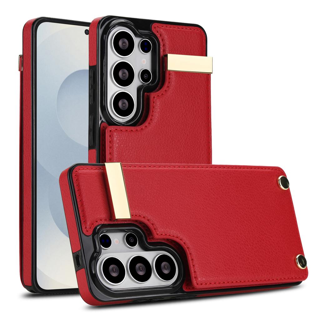 Luxury Leather Wallet Case for Samsung Galaxy S23 S24 S25 S26 Ultra Plus A56 A55 A15 A54 Card Holder Phone Cover Protective Case