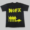 NOFX Punk Band Rock Shortsleeved American Streetwear Vintage Lettering Simple Loosefitting Mens and Womens Print Tshirt