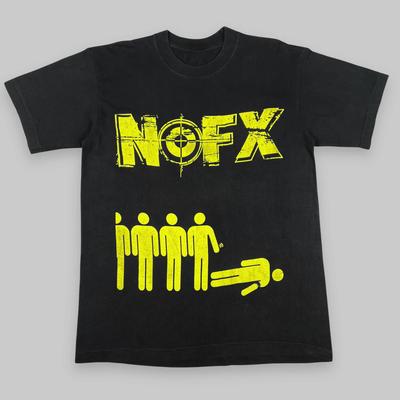 NOFX Groupe Punk Shortsleeve Rock Streetwear Américain Lettres Vintage Simple Coupe Ample T-shirt Imprimé Hommes et Femmes