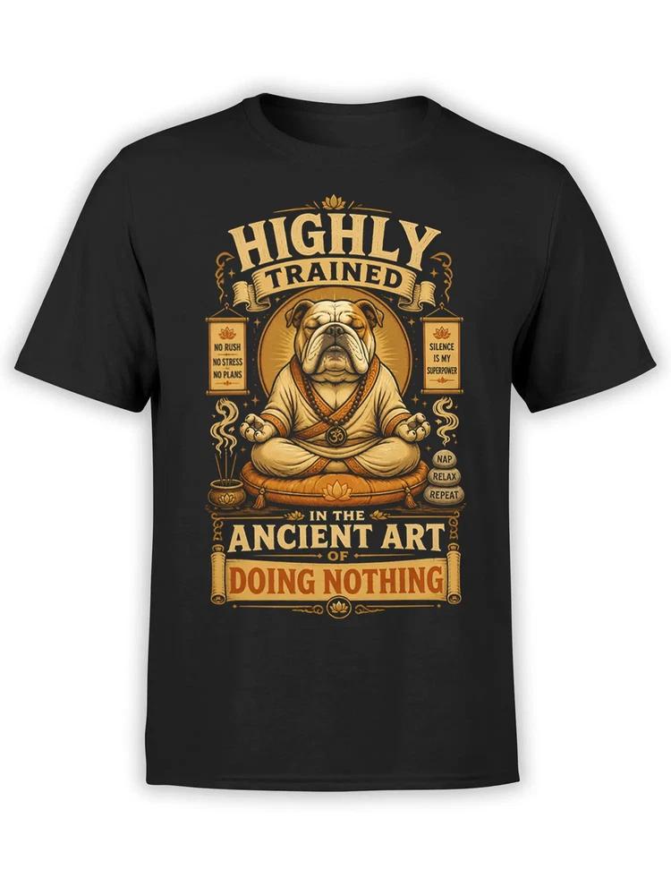 Zen Nap Master Bulldog Tshirt Unisex S