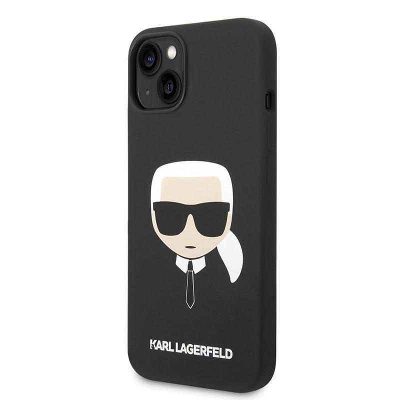 Karl Lagerfeld Silicone Ikonik Karl`s Head Magsafe - Etui Iphone 14 Plus (Czarny)