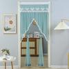 Breathable Lace Sheer Door Curtain Embroidered Door Drape Anti-mosquito Door Curtain  Summer