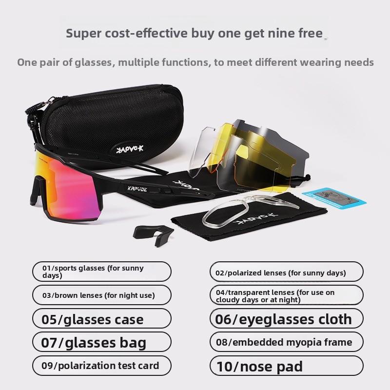 Cycling Glasses Polarized Eye Protection Glasses Mountain Road Cycling Glasses Windproof Sand Sports Equipment